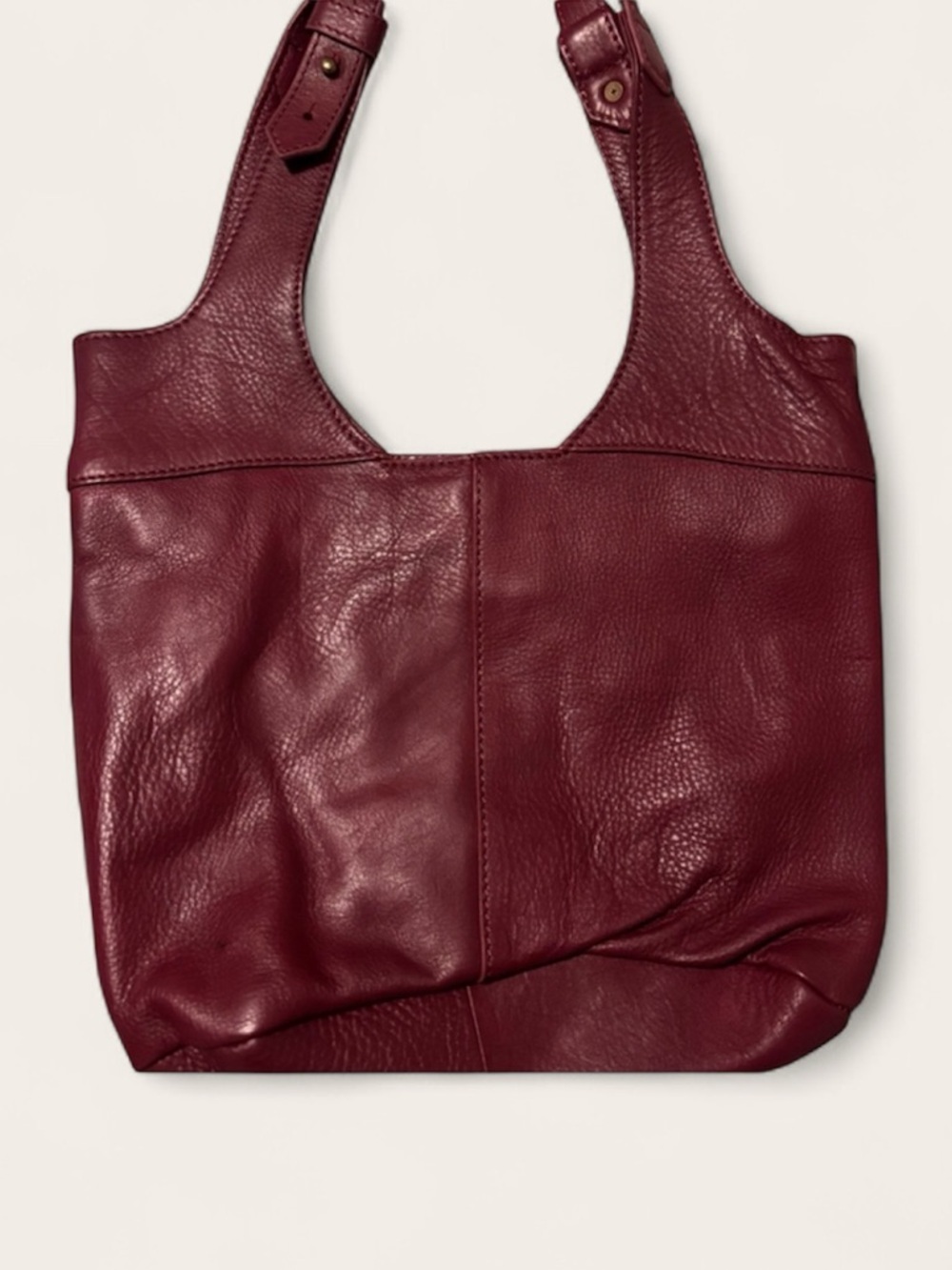 NorthStyle Burgundy Faux Leather Shoulder Bag - Picture 2 of 3